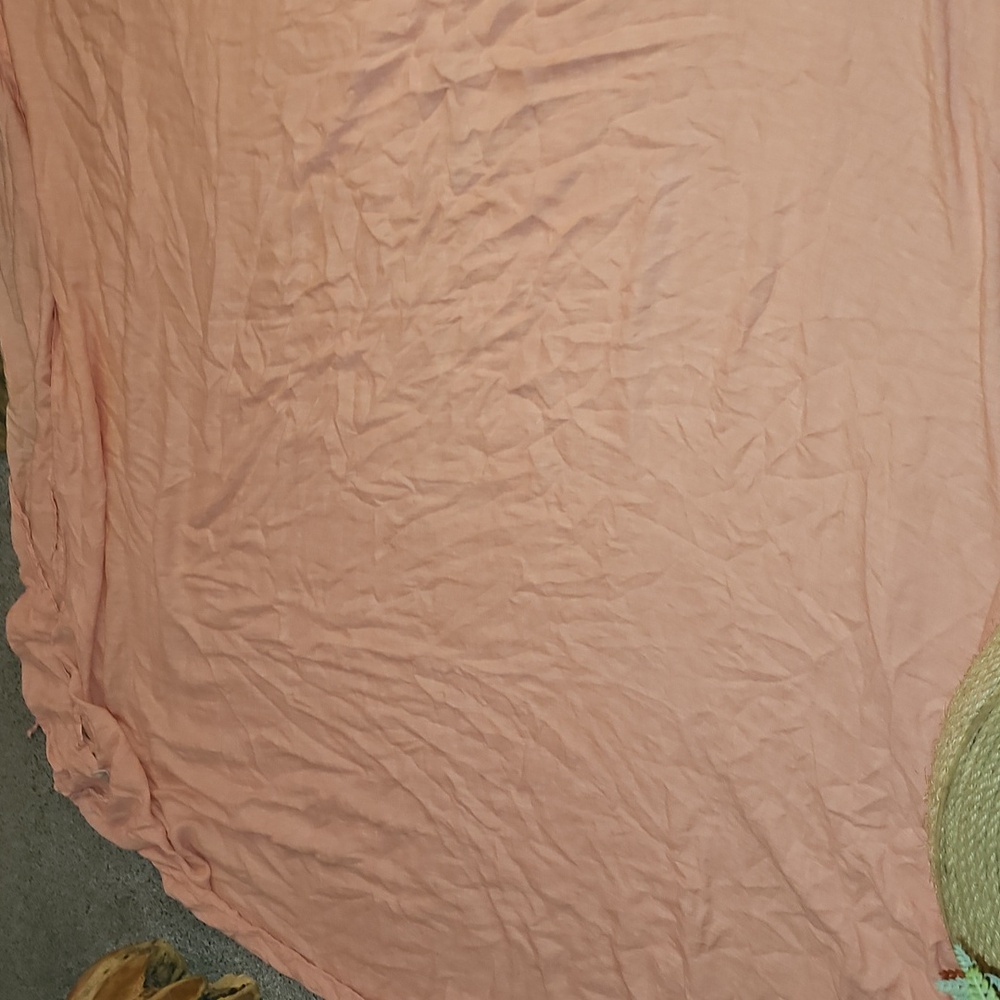 Final $! Anthropologie Harmony Hemp Salmon Pink King Duvet - Picture 10 of 11